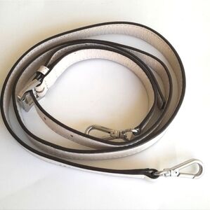 Michael Kors Leather Replacement Purse Strap in white cream vanilla